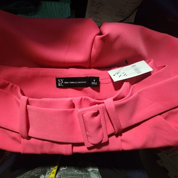 NWT New York & Company pink pants sz 4 - Picture 3 of 3